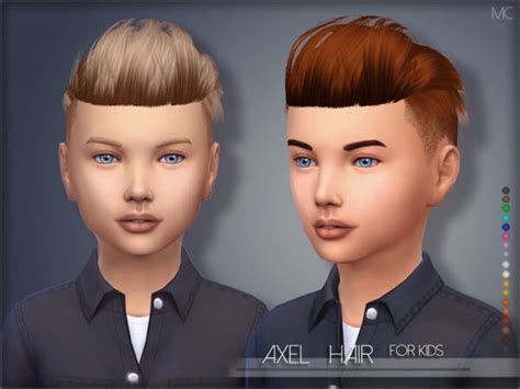 The Sims Resource Axel Hair Kids By Mathcope Sims 4 Hairs