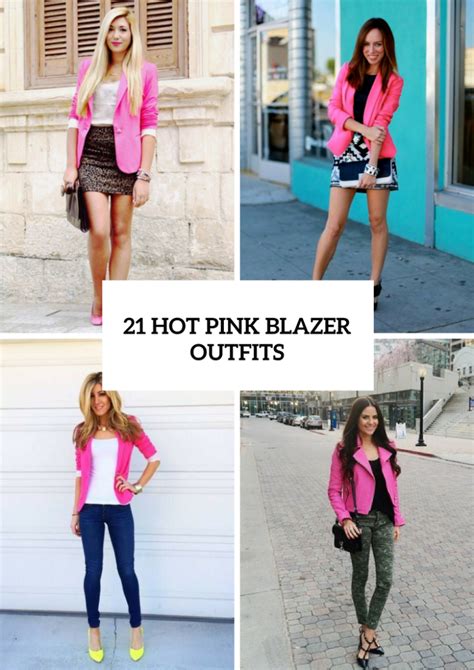 110 How To Wear Fuschia Pink Blazer Ideas Pink Blazer How To Wear