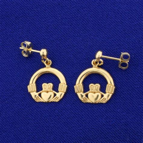 We did not find results for: Lot - Claddagh Dangle Earrings in 14K Yellow Gold