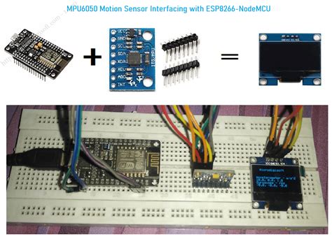 Mpu6050 Motion Sensor Interfacing With Esp8266 Nodemcu Electronics