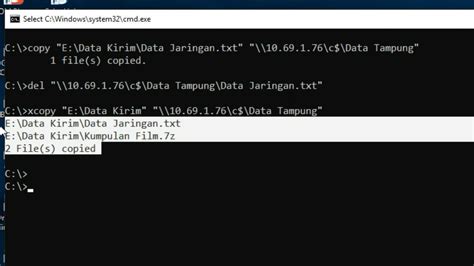 Kirim Hapus File Dalam Jaringan Dengan Cepat Perintah Cmd YouTube