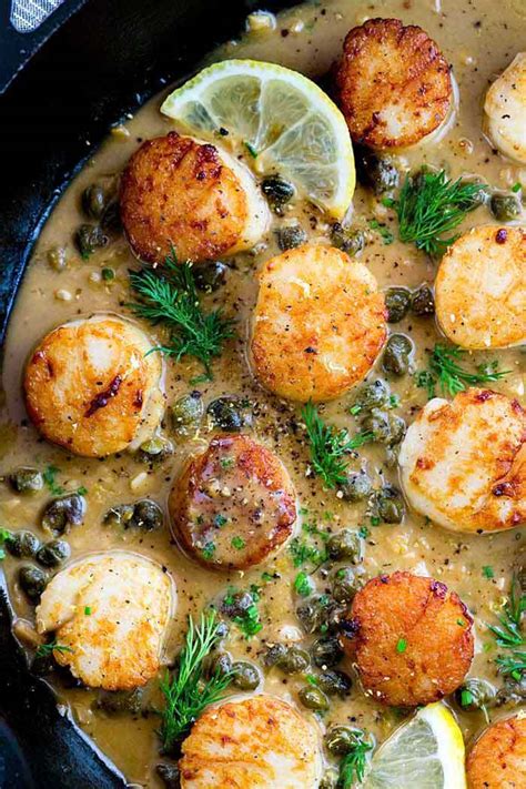 Pan Seared Scallops With Lemon Caper Sauce Healthy