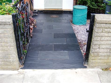 Use a stff brush to scrub onto the patio. Image result for slate path | Front garden, Paths, Gravel ...