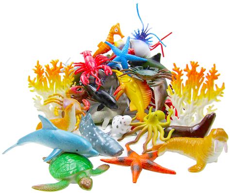 Ocean Sea Animals Figures60 Pack Life Creatures Toy Setstem