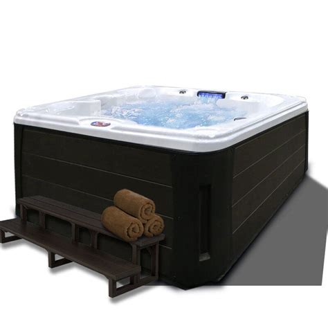 American Spas 7 Person 30 Jet Acrylic Square Hot Tub With Ozonator And Reviews Wayfair