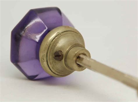Purple Glass Knob With Star Shaped Bullet Olde Good Things