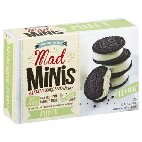 Mint Ice Cream Cookie Sandwiches Little Something Foods 12 Ct Delivery