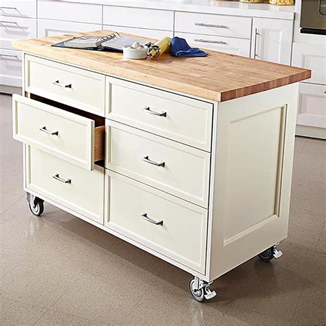 Rolling Kitchen Island Sprucd Market Portable Kitchen Island