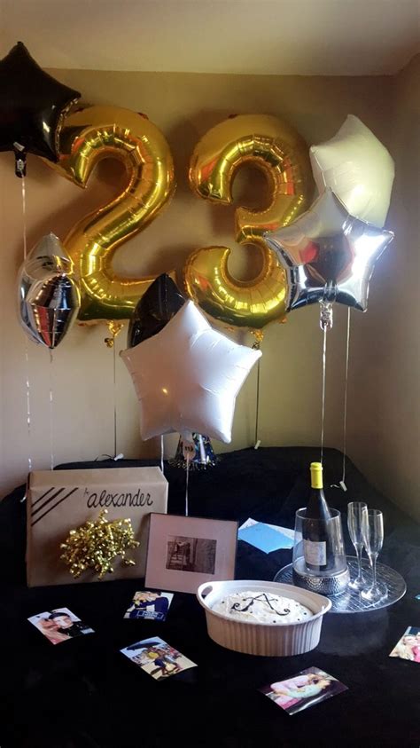 The best birthday party decorations can transform any party into a bona fide bash. Alex 23rd birthday … … | Birthday present for boyfriend ...
