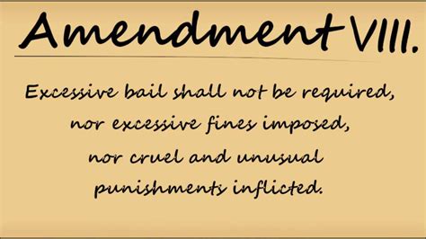 Text Of Eighth Amendment To Constitution Free Image Download