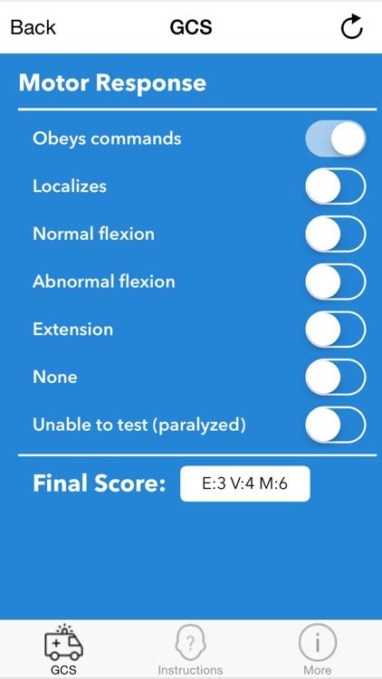 Gcs 2015 Glasgow Coma Scale Calculator By Expeditiondocs Llc