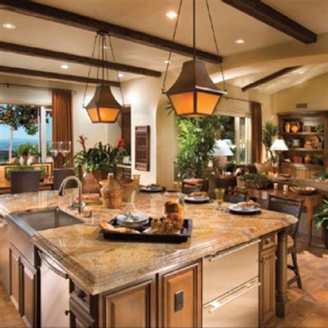 You may visit our showroom by appointment. So warm | Spanish colonial kitchen, Kitchen design, Beautiful kitchens