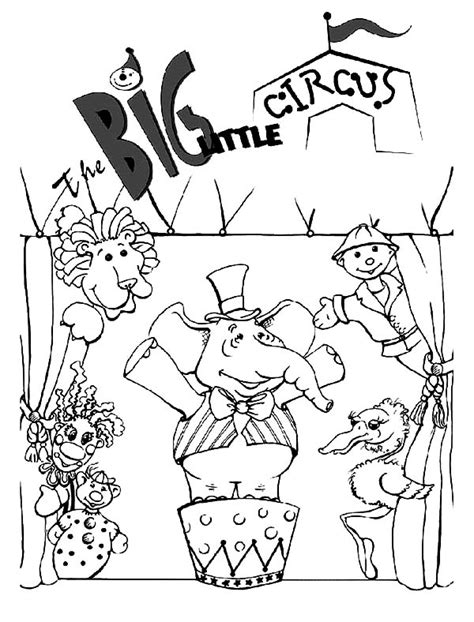 Circus And Carnival Animal Show Coloring Pages Best Place To Color