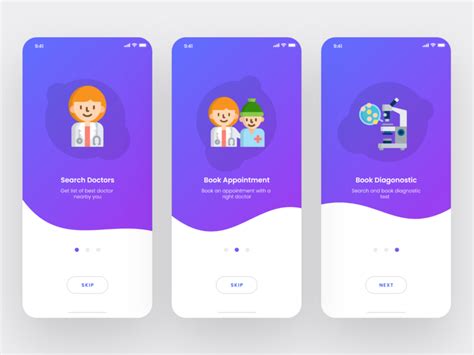Onboarding Screens For Healthcare App Uplabs
