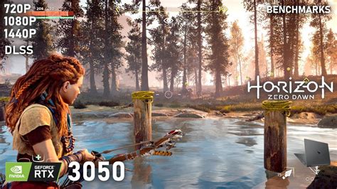 Horizon Zero Dawn DLSS RTX 3050 M 75W 5600H 1x8GB Gameplay