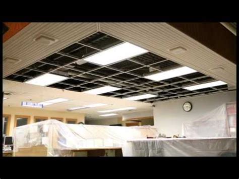 Apart from controlling noise, the armstrong ceiling tiles also offer mildew, sag and mold resistance. Acoustic ceiling tile install timelapse - YouTube