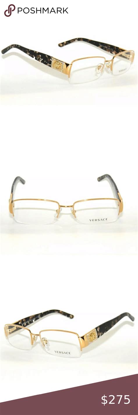 Versace Eyeglasses 1175 Gold Frame Versace Eyeglasses Glasses