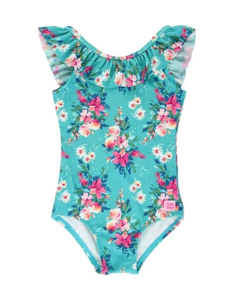 Rufflebutts Fancy Me Floral Ruffle One Piece In 2020 One Piece