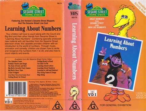 Sesame Street Learning About Numbers Vhs