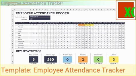 Employee Attendance Sheet Template Calendar