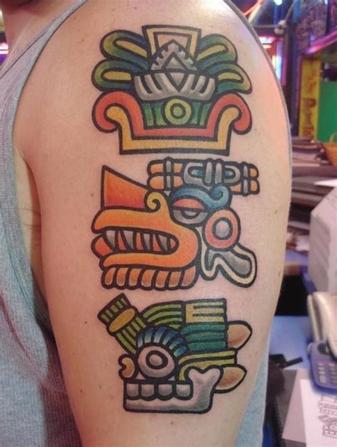 30 Aztec Inspired Tattoo Styles For Guys Tattoos Ideas K