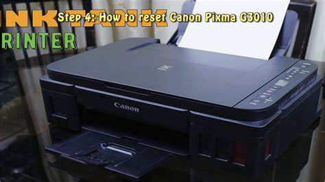 I can not do a reset on it as that requires to be able to turn off the printer which i can't do on mine, no matter how many times or how long i press the power button nothing happens, and the same two. Reset Canon Pixma G3010 Waste Ink Pad Counter - YouTube