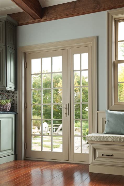 Tuscany Series single pane in-swing patio door with sidelight and