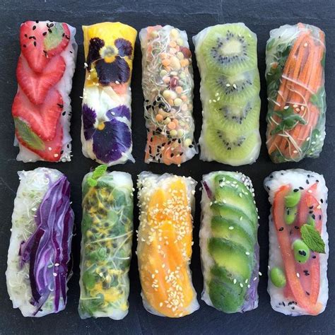 Fruit Veggie Wraps To Go 🏼️ I Tried Out Sushi Rice With Rice Paper