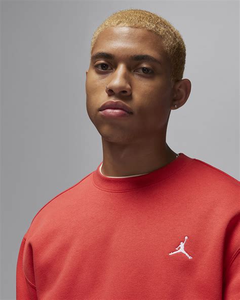 Jordan Brooklyn Fleece Mens Crew Neck Sweatshirt Nike Dk