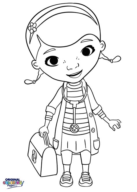Here is a free coloring page of doc mcstuffins. #coloringbooks pages for the waiting room! #coloring # ...