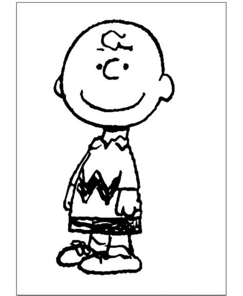Charlie Brown Standing Coloring Page Download Print Or Color Online