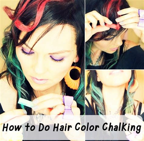 Hair Color How To Hair Chalking Diy All In One Hair Chalk Hair