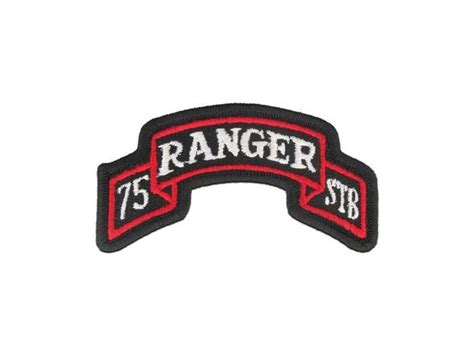 Army Tab Scroll 75th Ranger Special Troops Battalion Color 2 Piecespkg