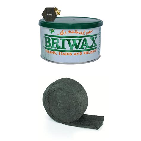 Briwax Ebony 1 Lb Original Furniture Wax Polish With Oil Free Steel