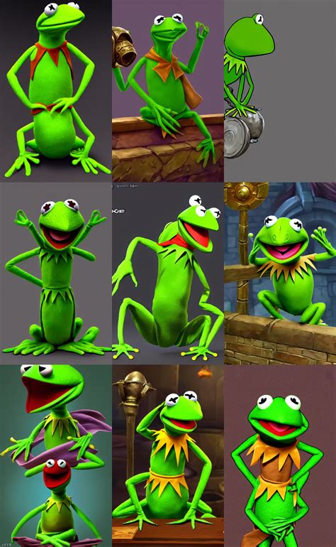 Kermit The Frog As James Bond In 2 D Game Art Style Stable