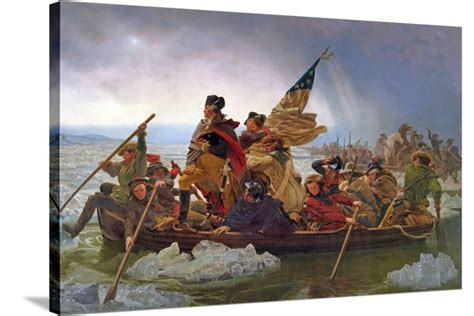 Washington Crossing The Delaware River 25th December 1776 1851 Copy