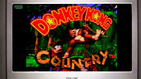 Snes Donkey Kong Country Introstart Screen Retro Game Bros Youtube