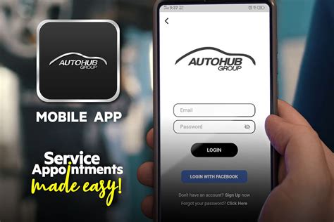 Account profile and set up. Autohub Group Launches App-Based Service Appointment ...