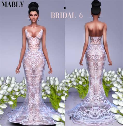 Mably Store Bridal Dress 6 Sims 4 Downloads