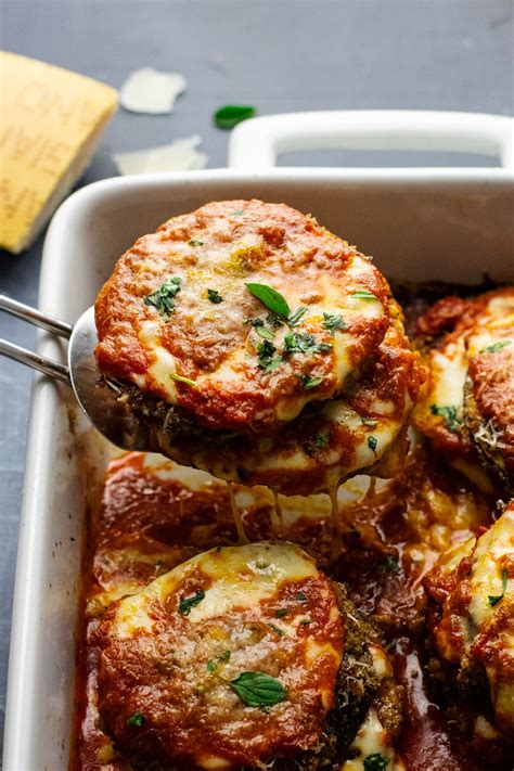 Classic Eggplant Parmesan Baked And Fried Method A Simple Palate Kembeo