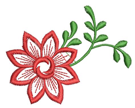 Flowers Machine Embroidery