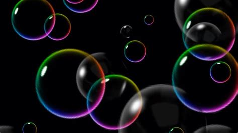 Free Motion Graphic Virtual Background 🌈 Neon Rainbow Floating Bubbles