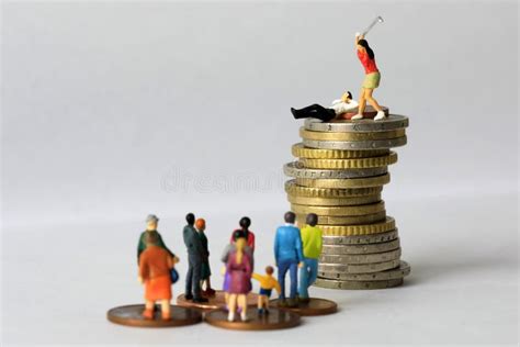 Abstract Image Of Economic Inequality Stock Photo Image Of Concept