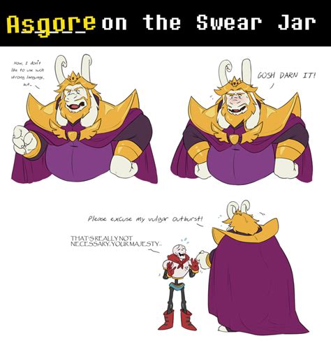 Asgore On The Swear Jar By Simonsoys On Deviantart Undertale Comic