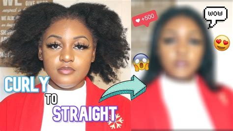 Natural Hair Straightening Routine Congolesesisters Youtube