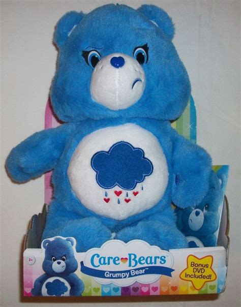New Unopened Care Bears Grumpy Bear 12 Inch Plush With Dvd 2015 New