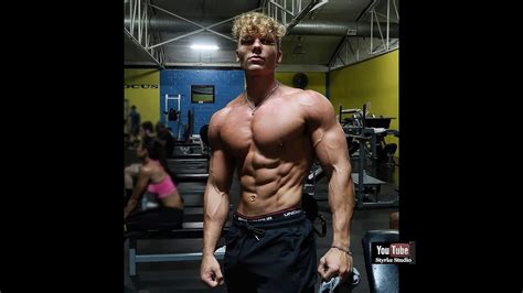 Tik Tok Teen Bodybuilder Fitness Model Joseph Riser Gym Pump Styrke