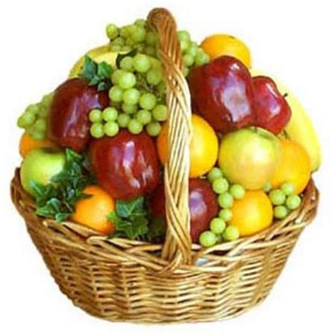An assortment of seasonal fruits accented with a growing plant. 3 Kg Assorted Fruit Basket | Online Gift and Flowers