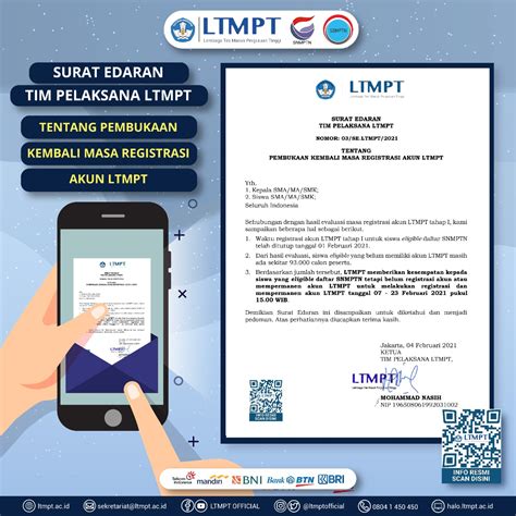 Untuk itu setiap pelajar sma/smk/ma sederajat wajib memiliki akun ltmpt. WEBSITE RESMI LTMPT