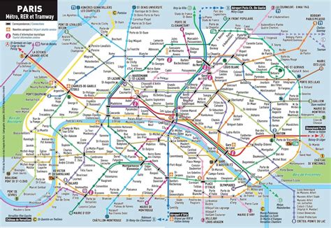 Paris Mappa Della Metropolitana Metro Di Parigi Metro